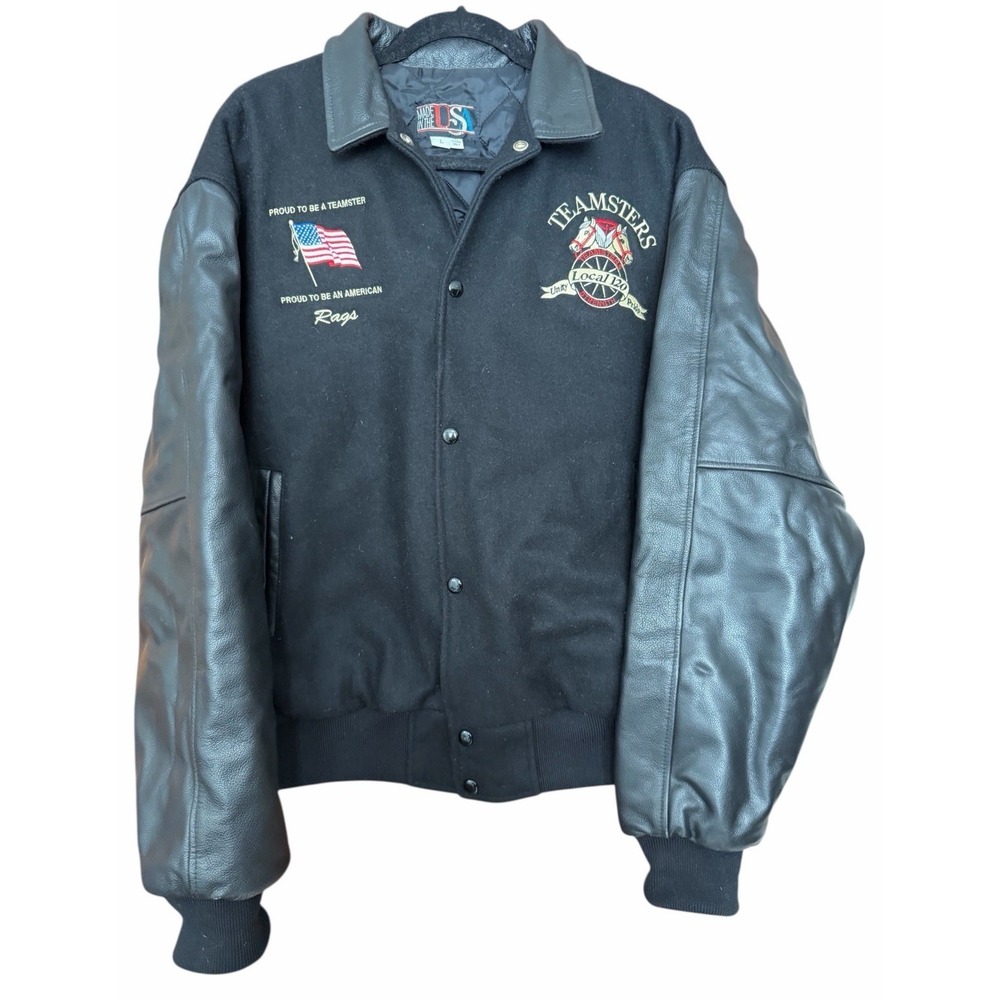Deadstock Vintage Varsity Jacket Teamsters Local 120‎ Size Large